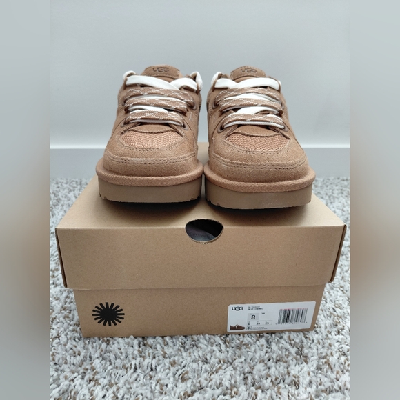 UGG Tan Sneakers with Cream Laces - Picture 7 of 9